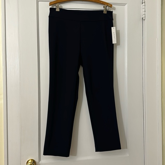 Krazy Larry pull-on elastic waist trouser in navy. Size 8. NWT - Picture 8 of 8